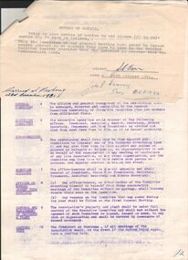 Document - BERT GRAHAM COLLECTION: BENDIGO  EAST PROGRESS ASSOCIATION