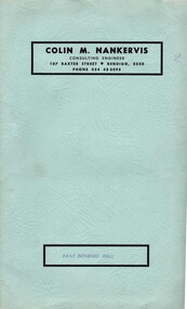 Document - BERT GRAHAM COLLECTION: EAST BENDIGO HALL
