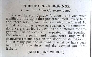 Slide - DIGGERS & MINING. THE DIGGINGS THE DIGGERS, 20 Dec 1851