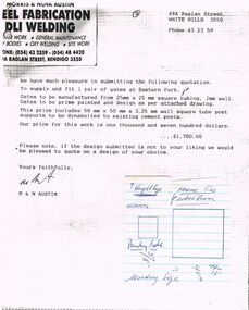 Document - BERT GRAHAM COLLECTION: BENDIGO EAST SWIMMING POOL