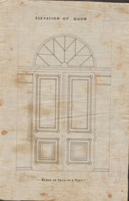 Document - MARKS COLLECTION: DRAWING FOR ELEVATION OF DOOR