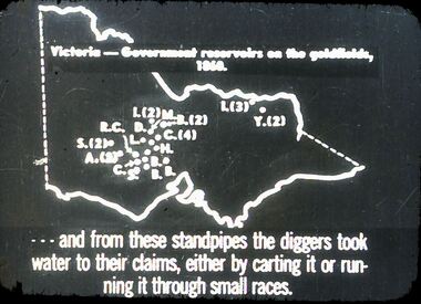 Slide - DIGGERS & MINING. GETTING THE GOLD, c1860