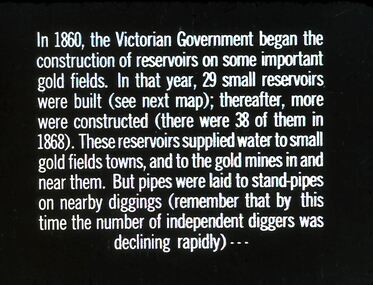 Slide - DIGGERS & MINING. GETTING THE GOLD, c1860