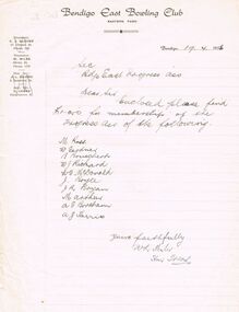 Document - BERT GRAHAM COLLECTION: FINANCIAL DOCUMENTS, 19/4/1956 - 1964