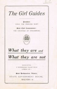 Document - MERLE BUSH COLLECTION: VARIOUS GIRL GUIDES MATERIALS OF MERLE BUSH