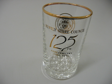 Souvenir - SOUVENIR GLASS HUNTLY SHIRE COUNCIL, 1991