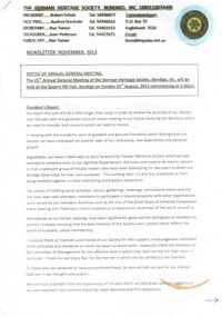 Document - PETER ELLIS COLLECTION: GERMAN HERITAGE SOCIETY, 26th May, 2013