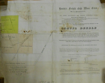 Document - MARKS COLLECTION: BOUNDY'S FREEHOLD GOLD MINES MALMSBURY