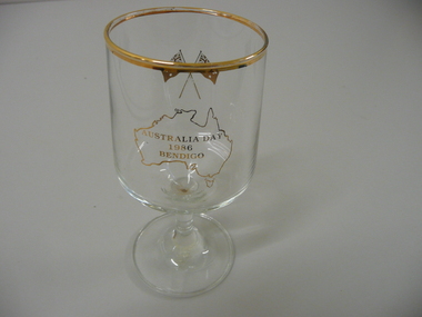 Souvenir - SOUVENIR GLASS AUSTRALIA DAY 1986, 1986