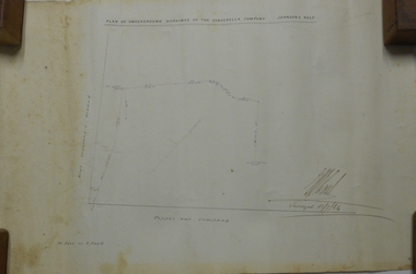 Plan - MARKS COLLECTION: PLAN OF UNDERGROUND WORKINGS CINDERELLA COMPANY, JOHNSON'S REEF