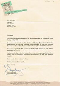 Document - MERLE HALL COLLECTION: LETTER  FROM BRAC TO SEC  AB 1997