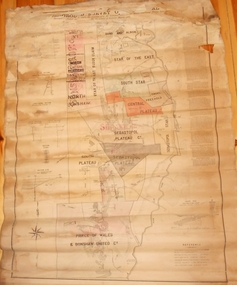 Map - MARKS COLLECTION: MAP MINES BALLARAT AREA 1887