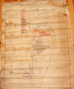 Map - MARKS COLLECTION: MAP MINES BALLARAT AREA 1887