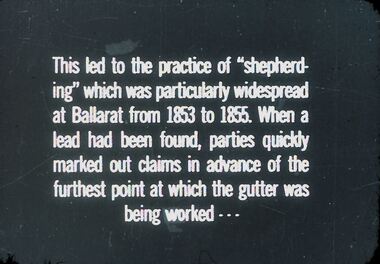 Slide - DIGGERS & MINING. GETTING THE GOLD, c1853