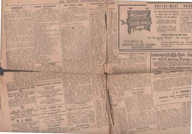 Newspaper - THE BENDIGO ADVERTISER 16/3/1916