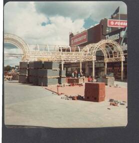 Photograph - BUILDING OF HARGREAVES MALL VERANDAHS: MARCH 1982