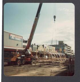 Photograph - BUILDING OF HARGREAVES MALL CANOPIES: MARCH 1982