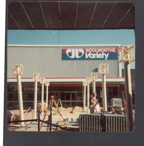 Photograph - BUILDING OF HARGREAVES MALL CANOPIES: MARCH 1982