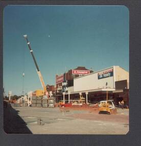 Photograph - BUILDING OF HARGREAVES MALL CANOPIES: MARCH 1982
