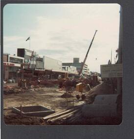 Photograph - BUILDING OF HARGREAVES MALL CANOPIES: MARCH 1982