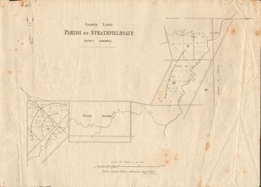 Document - MARKS COLLECTION: MAP OF PARISH OF STRATHFIELDSAYE 1858, 8th September, 1858