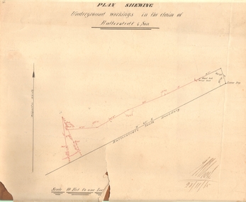 Document - MARKS COLLECTION: PLAN OF UNDERGROUND WORKING IN BALLERSTEDT & SON MINE, 28th November, 1965