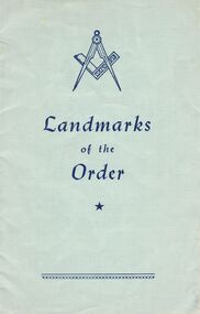 Book - LODGE COLLECTION: LANDMARKS OF THE ORDER