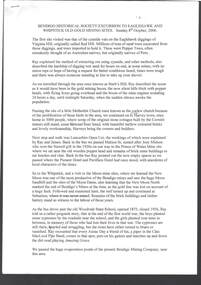 Document - BHS EXCURSION TO EAGLEHAWK AND THE WHIPSTICK 8/10/2006