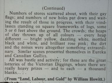 Slide - DIGGERS & MINING. GETTING THE GOLD, c1850