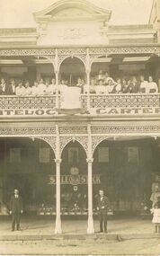 Photograph - JORDAN COLLECTION: BENDIGO BUSINESS IN HARGREAVES STREET, early 1900's