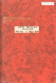 Document - MERLE HALL COLLECTION: ARTS BENDIGO MINUTES BOOK FEB 1996 TO NOV 2000