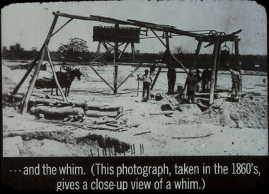 Slide - DIGGERS & MINING. GETTING THE GOLD, c1860s