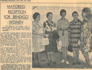 Newspaper - LYDIA CHANCELLOR COLLECTION: BENDIGO ADVERTISER