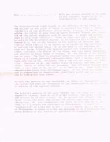 Document - LODGE COLLECTION: DOCUMENT RE SYMBOLS THAT RELATE TO MASONIC LODGE