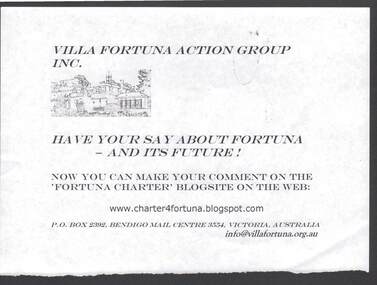 Document - FORTUNA COLLECTION: HAVE YOUR SAY ABOUT FORTUNA AND IT'S FUTURE!