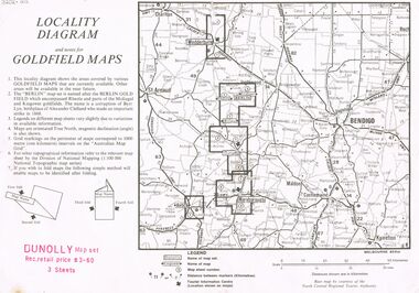 Document - JOAN O'SHEA COLLECTION: LOCALITY DIAGRAM AND NOTES FOR DUNNOLLY GOLDFIELD MAPS