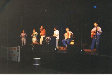 Photograph - PETER ELLIS COLLECTION: BAND ON STAGE