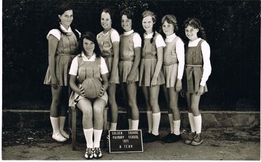 Photograph - LAUREL STREET PRIMARY SCHOOL COLLECTION :  GIRLS NETBALL TEAM 1971