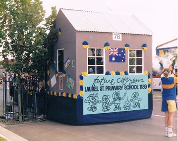 Photograph - LAUREL STREET PRIMARY SCHOOL COLLECTION:  EASTER FLOAT 1989