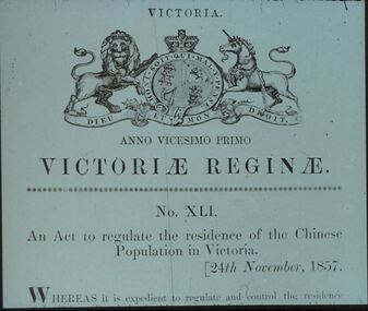 Slide - DIGGERS & MINING. THE CHINESE ON THE GOLD FIELDS, c1857