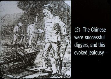 Slide - DIGGERS & MINING. THE CHINESE ON THE GOLD FIELDS, c1850s
