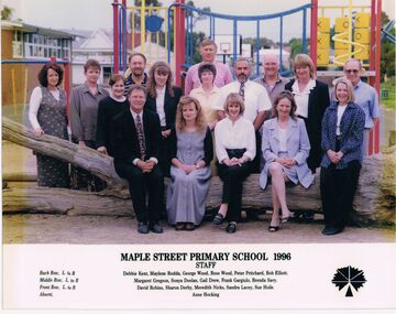 Photograph - MAPLE STREET PRIMARY SCHOOL COLLECTION:  STAFF AND GRADE PHOTOS 1996