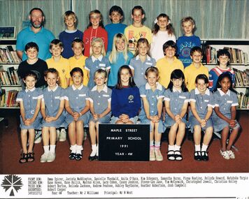 Photograph - MAPLE STREET PRIMARY SCHOOL COLLECTION:  GRADE 4W. 1991