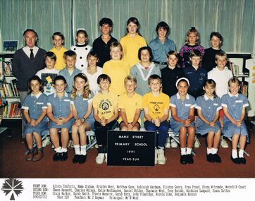 Photograph - MAPLE STREET PRIMARY SCHOOL COLLECTION:  GRADE 5 JH. 1991