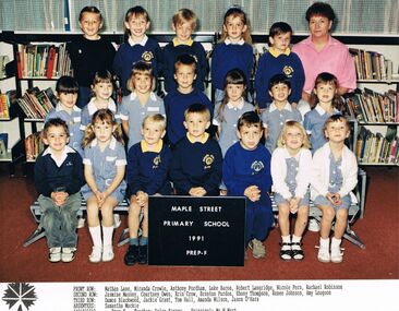 Photograph - MAPLE STREET PRIMARY SCHOOL COLLECTION:   GRADE PREP F. 1991