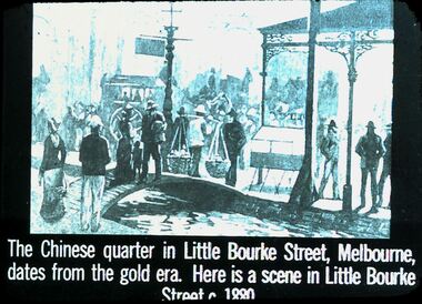 Slide - DIGGERS & MINING. THE CHINESE ON THE GOLD FIELDS, c1880