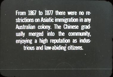Slide - DIGGERS & MINING. THE CHINESE ON THE GOLD FIELDS, c1867