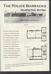 Document - THE POLICE BARRACKS ROSALIND PARK BENDIGO