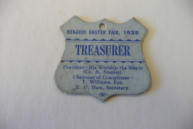 Accessory - BENDIGO EASTER FAIR BADGE 1935, 1935