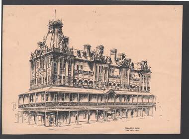 Artwork,other - SHAMROCK HOTEL BY JAN NEIL 1972
